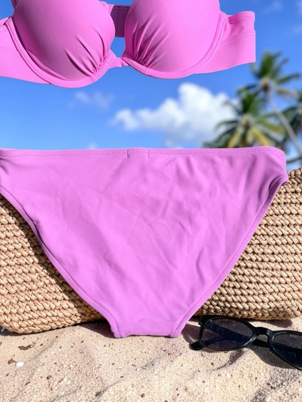 Aerie  Pink Push-Up Swim Top & Bikini Bottom Set - Picture 16 of 16